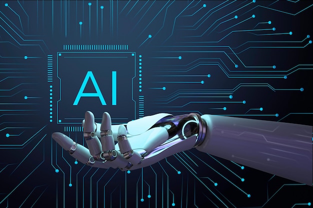 Futuristic innovative AI smart technology