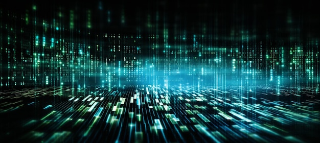 Futuristisk banner med digital teknologi og kredsløbslinjer