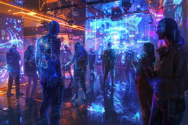 Futuristisk festival med en levende high-tech-fejring