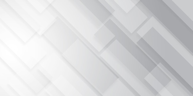 Geometric grid pattern Rectangular shape White and gray gradient abstract design with futuristic