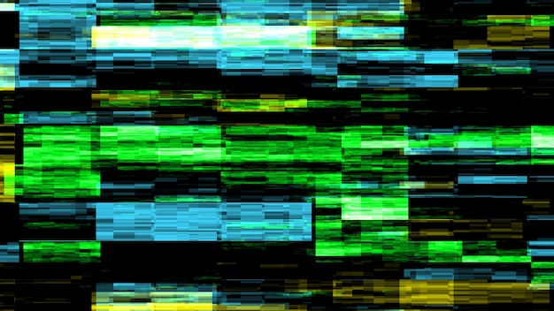 Glitch background Abstract screen with noise effect Failure television and monitor Technical problem computer Digital hacking Warning bug lost conect disconnection hack 3D rendering