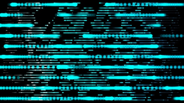 glowing neon rays on a black background