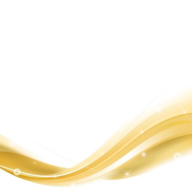 Gold curve frame template design element