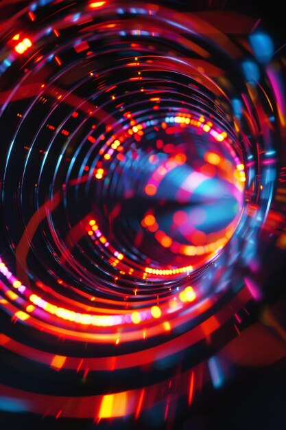 Gradient baggrund der er en cirkulær spiralvortexikon med cirkulære glorier og abstraktbelysning e