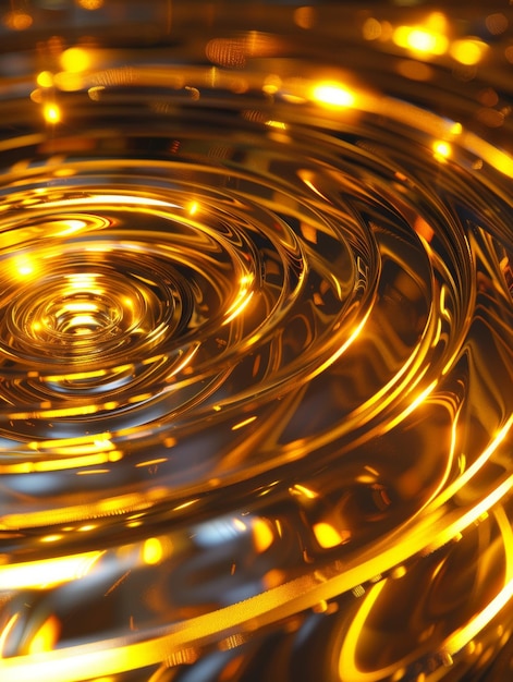 Gradient baggrund der er en cirkulær spiralvortexikon med cirkulære glorier og abstraktbelysning e