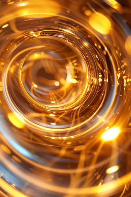 Gradient baggrund der er en cirkulær spiralvortexikon med cirkulære glorier og abstraktbelysning e