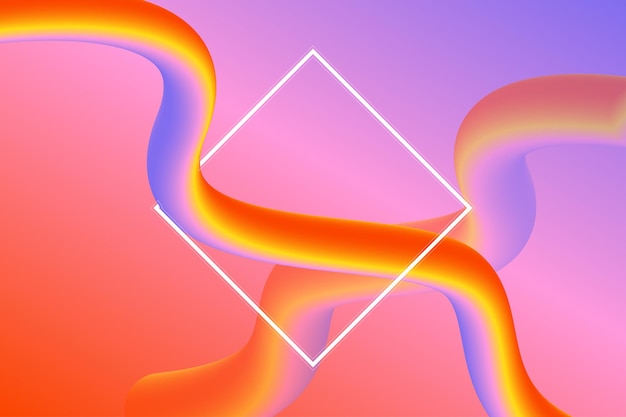 Gradient fluid template social media