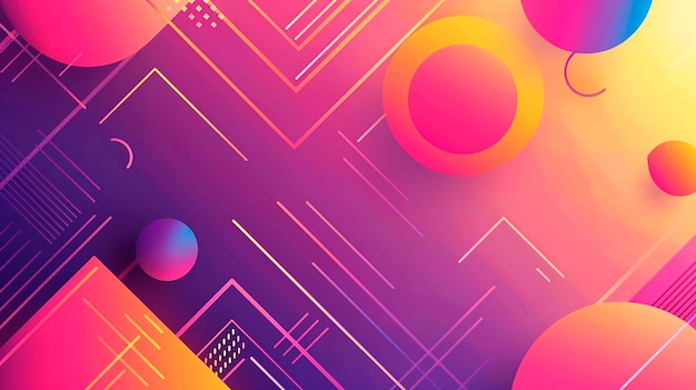 Gradient geometric modern background
