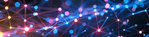 Gradient Network Connection Background