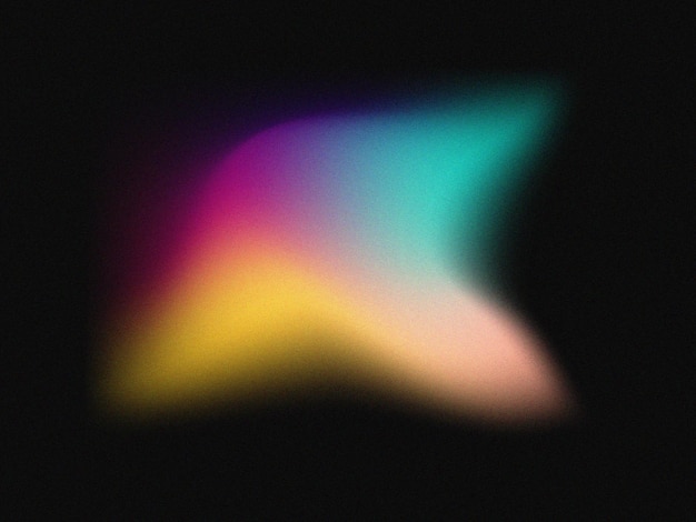 Grainy gradient background with hologram effect