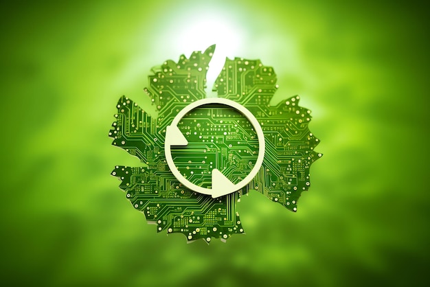 green leaf background green planet earth renewable energy light bulb with green energy Earth Day