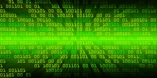 Grøn cyberkreds fremtidsteknologisk konceptbaggrund