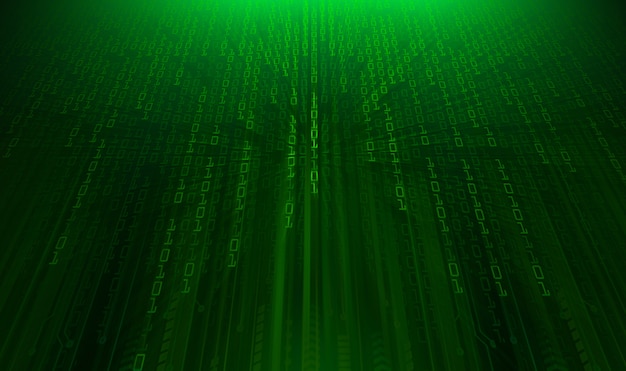Grøn cyberkreds fremtidsteknologisk konceptbaggrund