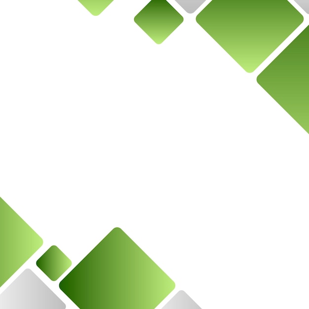 Grønt, geometrisk skabelonelement