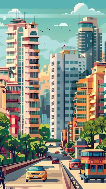 Gurgaon by Indien plakat