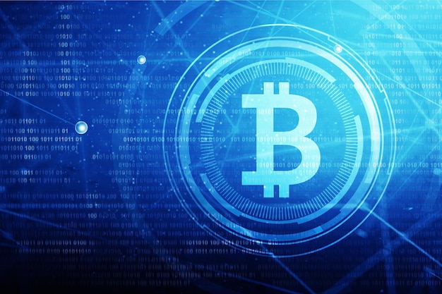 Gyldent bitcoin-tegn