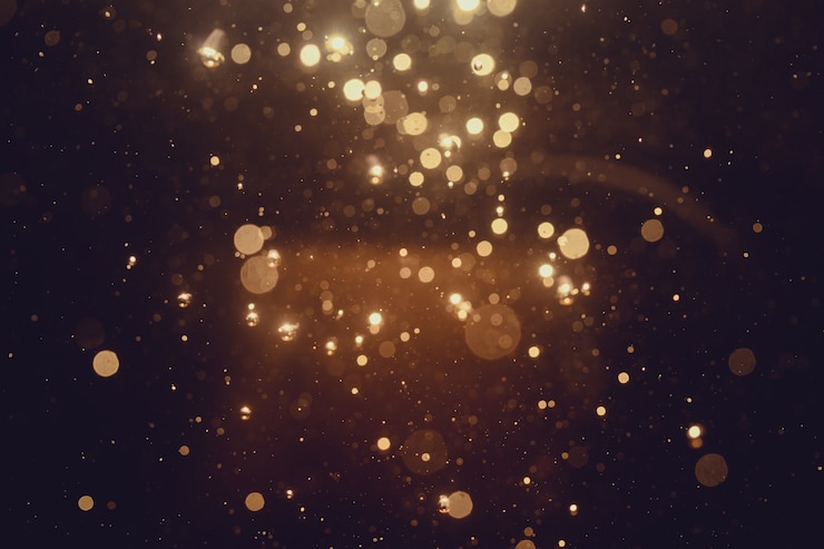 Bild gyllene abstrakt bokeh-bakgrund