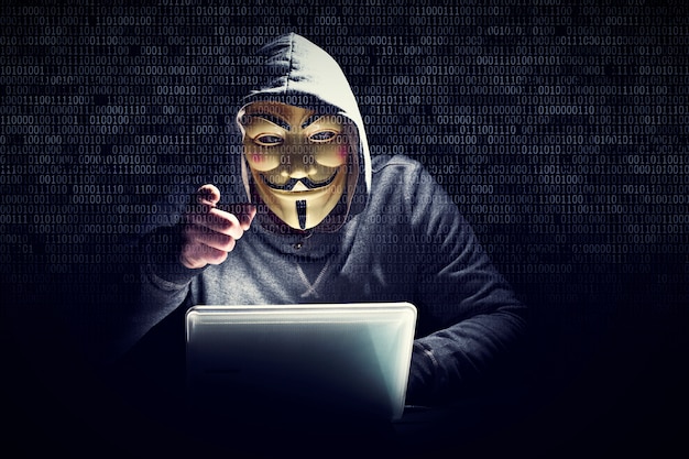 Hackare med mask