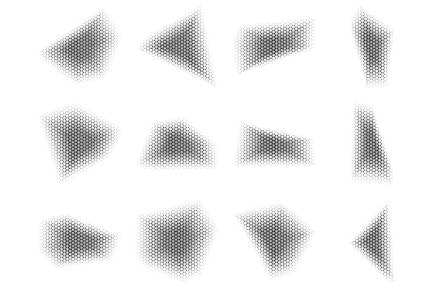 Halftone Triangle Pattern Reprographic Technique for Simulating Background Set