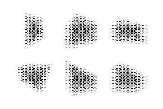 Halftone Triangle Pattern Reprographic Technique for Simulating Background Set