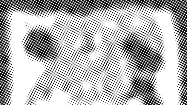 Halvton av många prickar, datorgenererad abstrakt bakgrund, 3D-rendera kuliss med optisk illusionseffekt