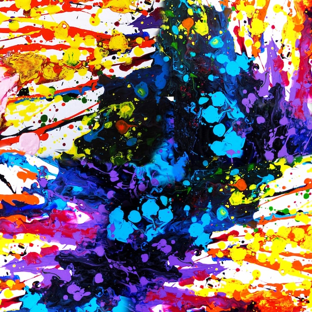 Hand draw digital painting abstract art panorama background colors texture design illustration.