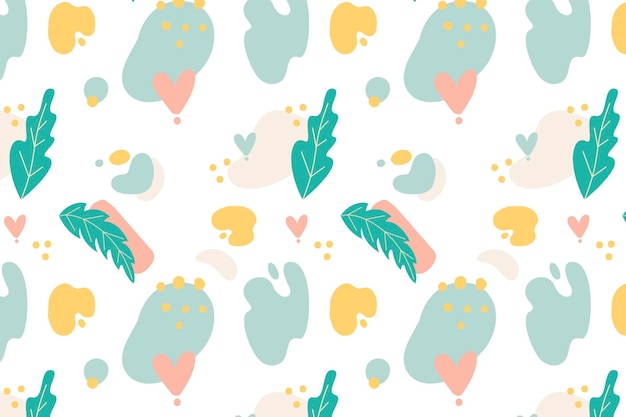 hand drawing minimalist boho background pattern