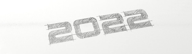 happy new year background. start to 2022. 3d illustration