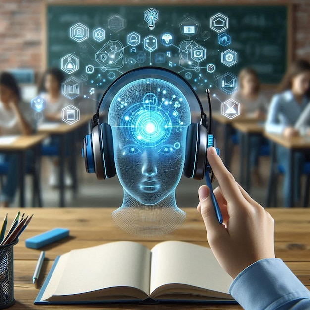 Headset using AI artificial intelligence technology machine learning