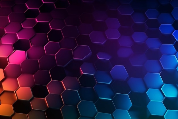 Hexagonal bakgrund med lutning