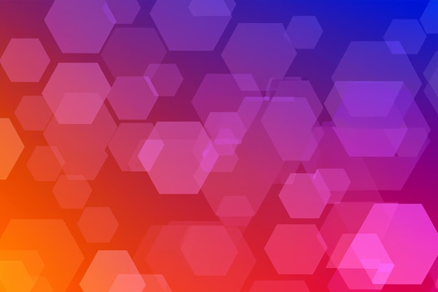 Hexagonal Color Background