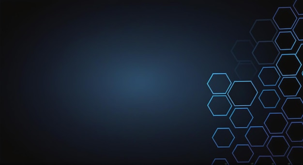 Hexagonal Elegance Dark Background Abstract Hexagon Wallpaper