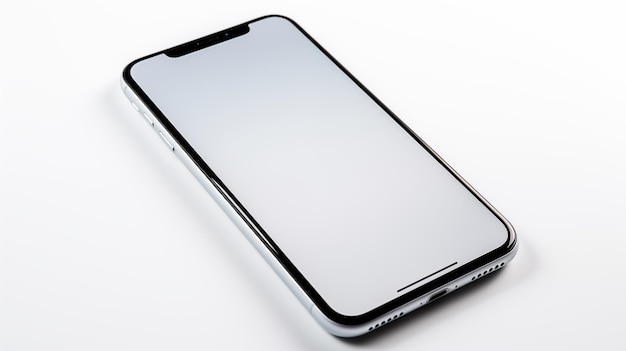 Hightech minimalist smartphone with clear touchscreen display