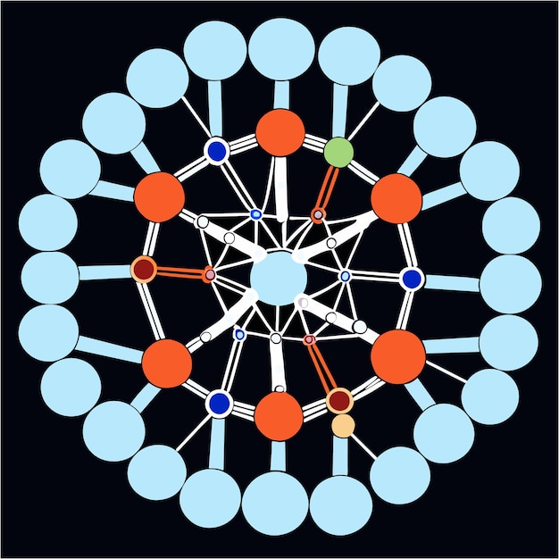 Himmelsk symfoni Mandala Magic i vektorformat