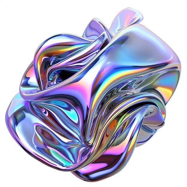 holo abstract 3d shapes and 3d holographic elements or 3d holographic liquid shape amp gradient shap