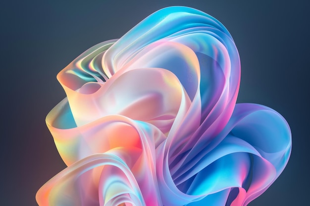 Hologram abstrakt 3D-form