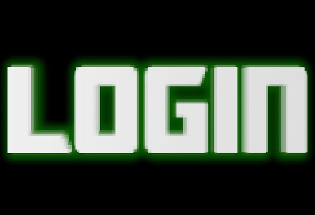 Horizontal computer login illustration background
