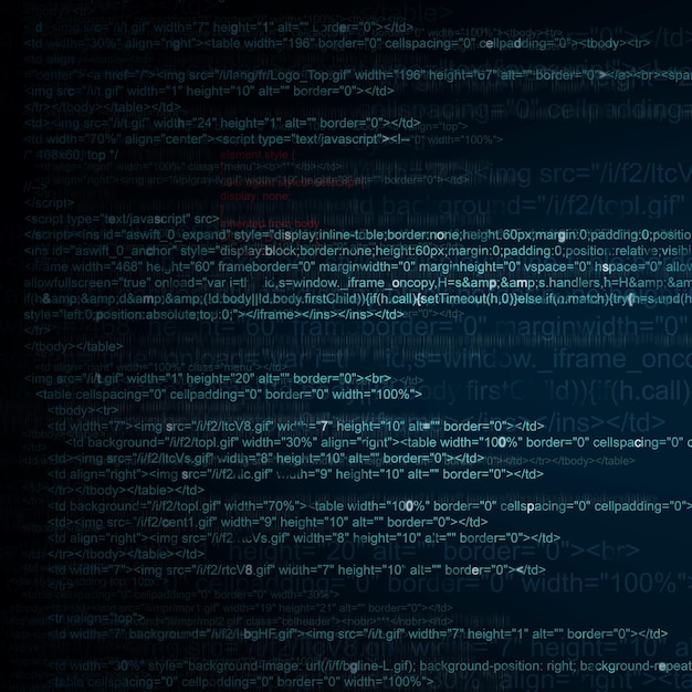 HTML Computer kode baggrund