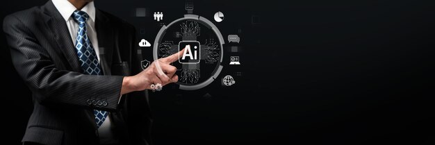 human interact with ai artificial intelligence brain process generative ai faas