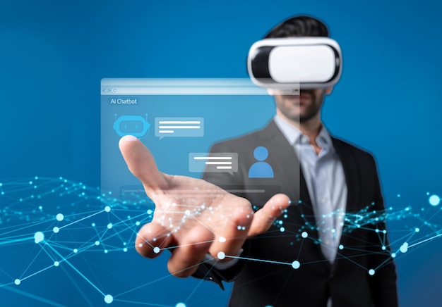 Human interact with AI artificial intelligence virtual assistant FaaS