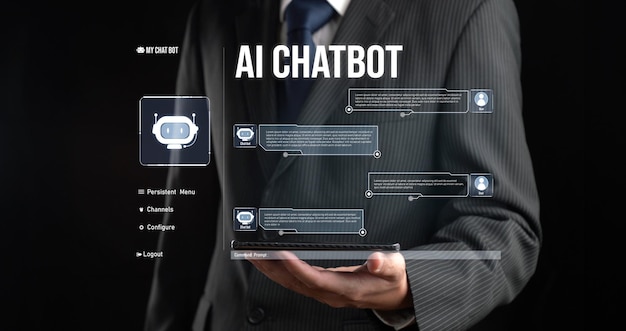 Human interact with AI artificial intelligence virtual assistant FaaS