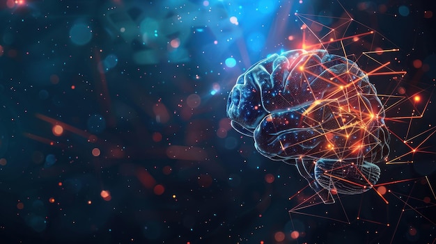 Illustration Artificial intelligence Technology web background