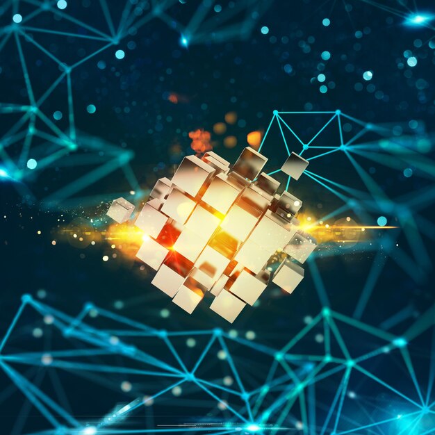 Innovation in the digital world d rendering