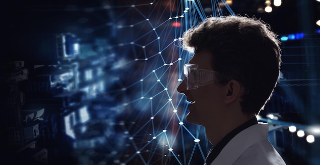 Innovativ teknologi inden for videnskab og medicin. Blandede medier