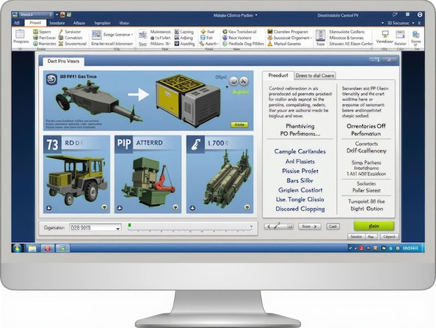 Interactive Advanced Simulation Control Panel for Complex Training Programs with Detailed Graphics
