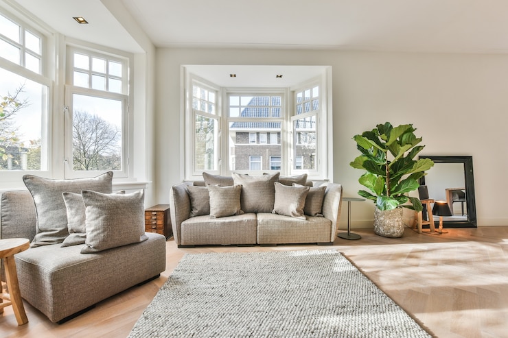 Foto interior of luxury and beautiful living room