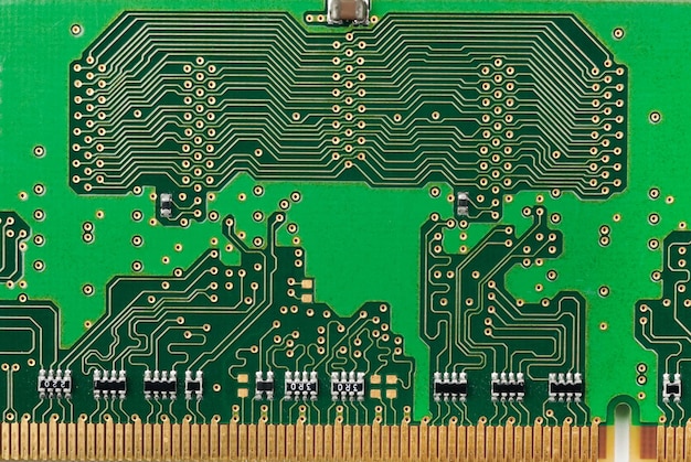 internal random access memory of a laptop macro and close up shoot