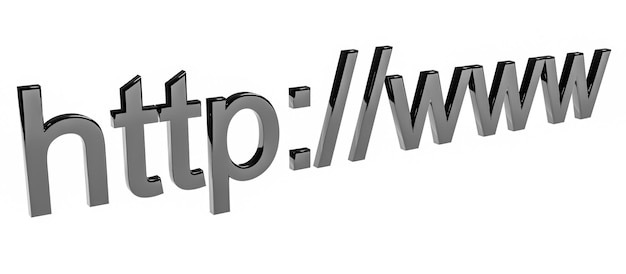 Internet web address http www in search bar of browser