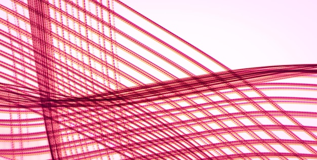 Interwoven Red Lines A Modern Geometric Composition