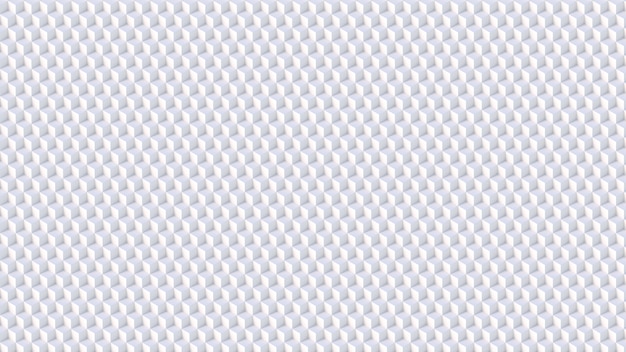 Isometric 3d White Cubes Pattern Background